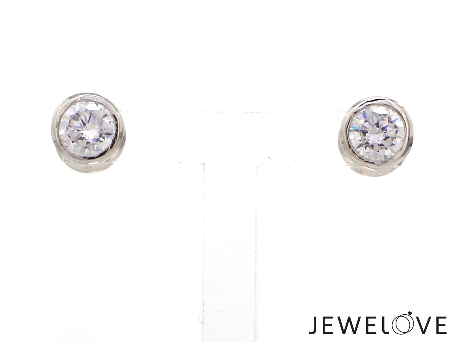 Jewelove™ Earrings VS J Platinum Solitaire Earrings JL PT E SE RD 100