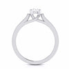 Jewelove™ Rings Platinum Solitaire Engagement Cathedral Ring JL PT G-123