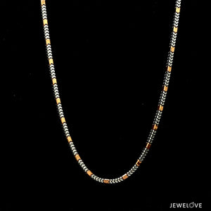 Jewelove™ Chains Platinum Two-Tone Chain for Men JL PT CH 1229