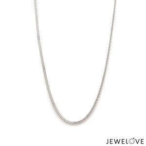 Jewelove™ Chains Platinum Unisex Chain JL PT CH 1201