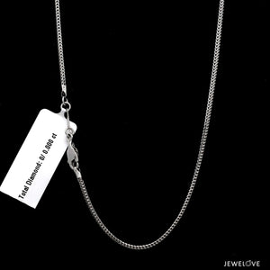 Jewelove™ Chains Platinum Unisex Chain JL PT CH 1201