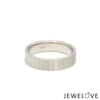 Jewelove™ Rings Platinum Unisex Couple Rings with Unique Texture JL PT 1333