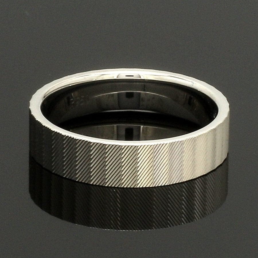 Jewelove™ Rings Platinum Unisex Couple Rings with Unique Texture JL PT 1333