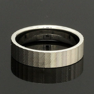 Jewelove™ Rings Platinum Unisex Couple Rings with Unique Texture JL PT 1333