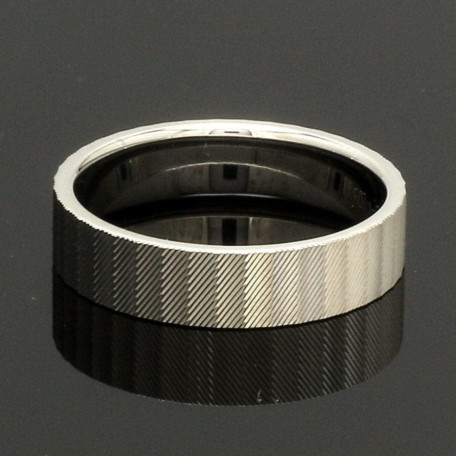 Jewelove™ Rings Platinum Unisex Couple Rings with Unique Texture JL PT 1333