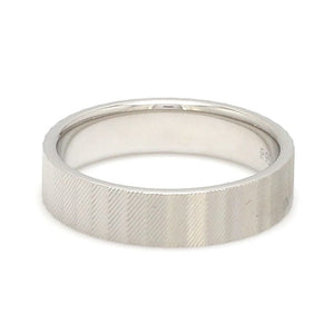 Jewelove™ Rings Platinum Unisex Couple Rings with Unique Texture JL PT 1333