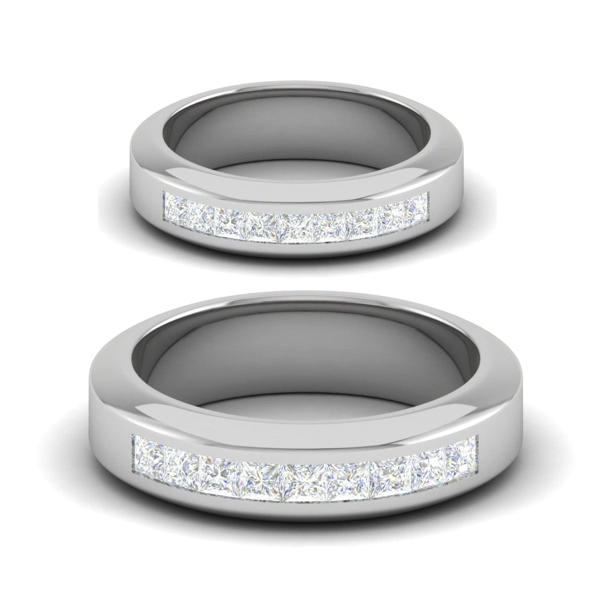 Jewelove™ Rings Platinum Unisex Ring with Diamonds JL PT MB PR 133