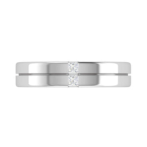 Jewelove™ Rings Platinum Unisex Ring with Diamonds JL PT MB PR 135