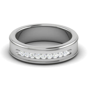 Jewelove™ Rings Platinum Unisex Ring with Diamonds JL PT MB RD 140