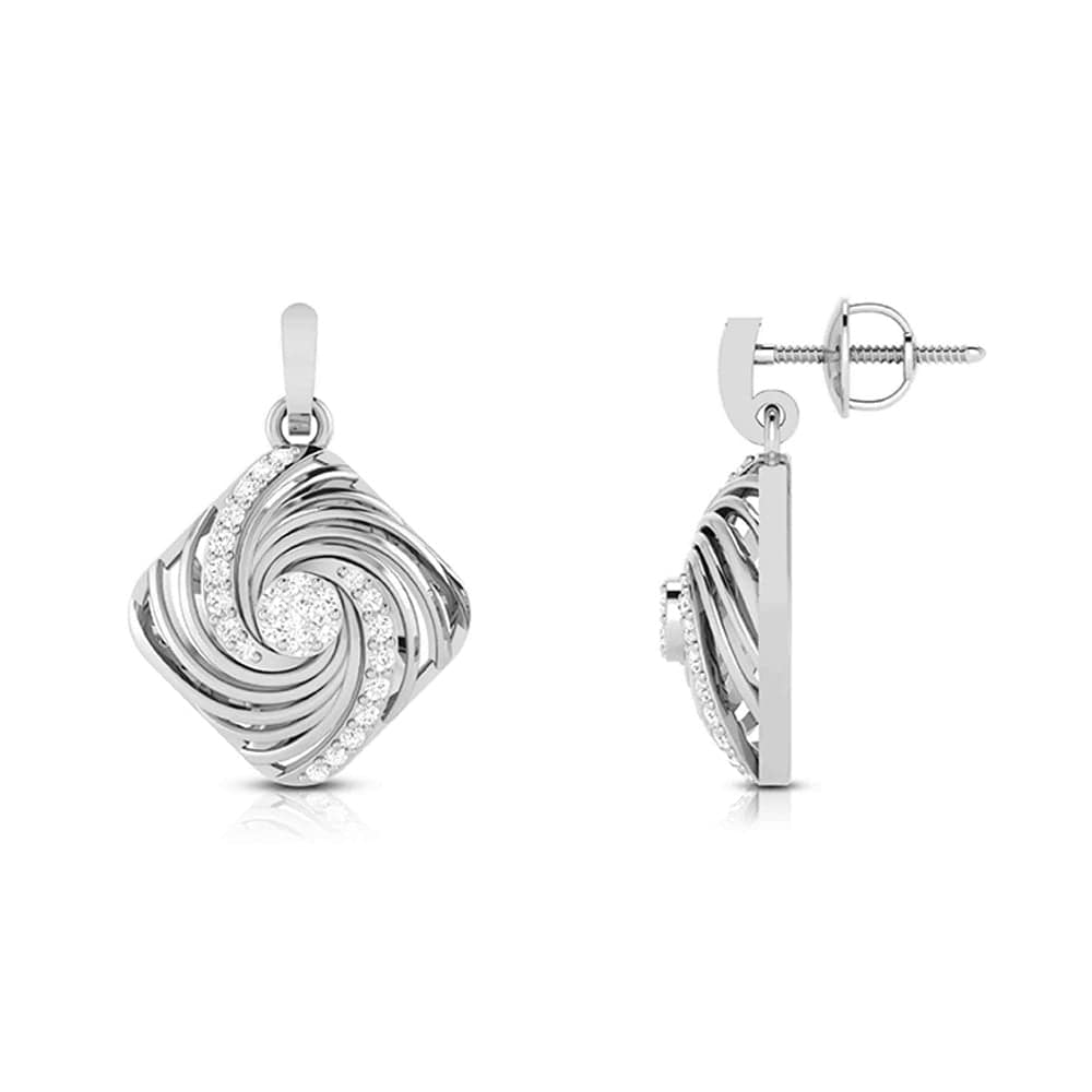 Jewelove™ Earrings Platinum with Diamond Earrings for Women JL PT E 2453