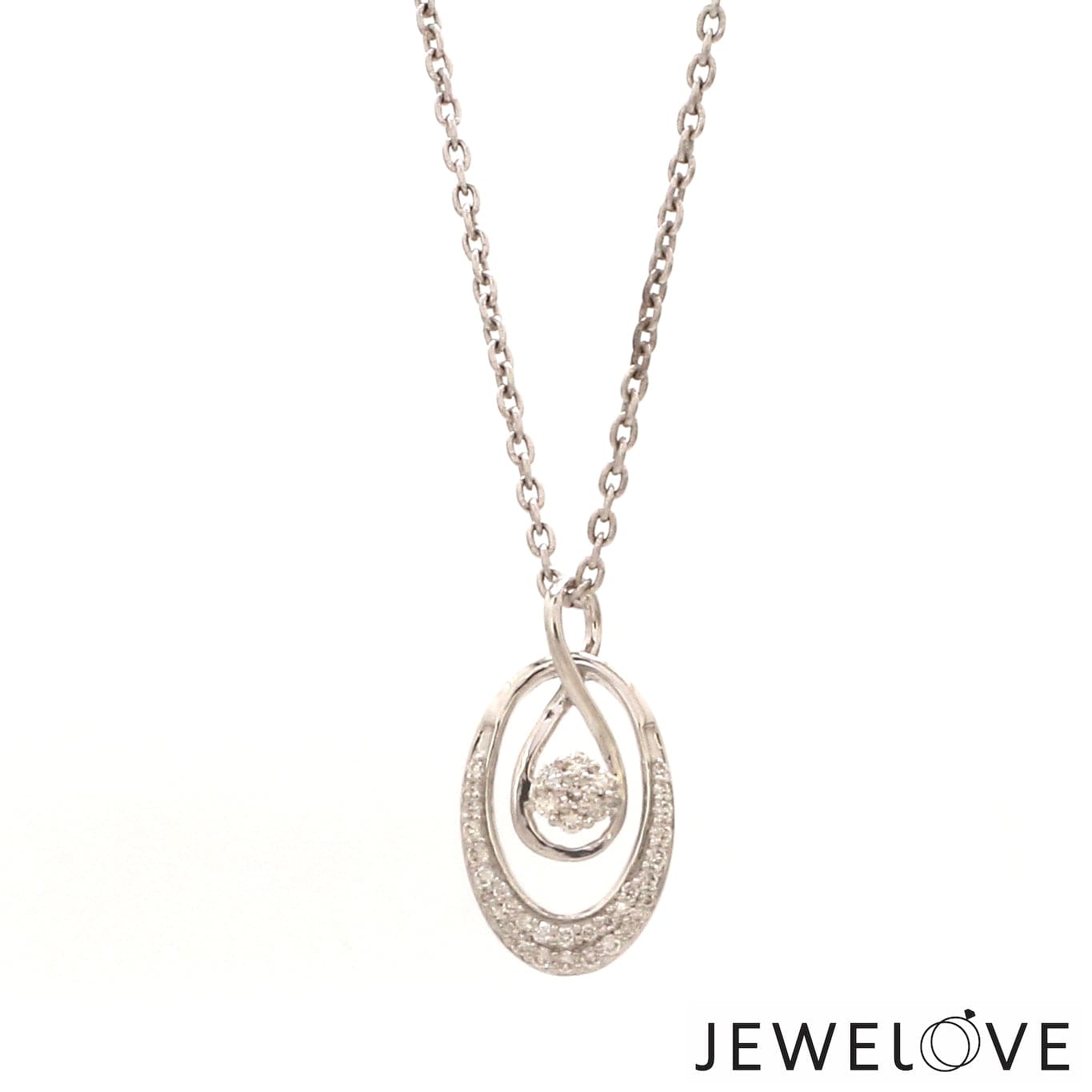 Jewelove™ Pendants & Earrings Platinum with Diamond Pendant Set for Women JL PT P 2444