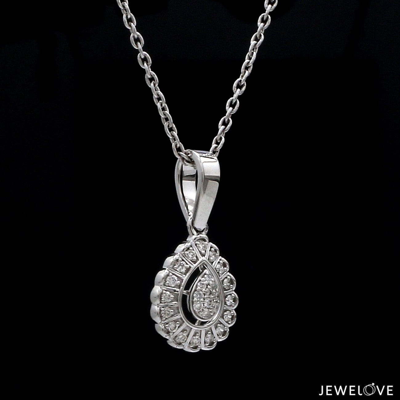 Jewelove™ Pendants & Earrings Platinum with Diamond Pendant Set for Women JL PT P 2448