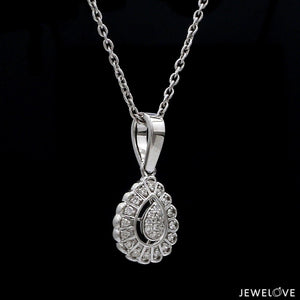 Jewelove™ Pendants & Earrings Platinum with Diamond Pendant Set for Women JL PT P 2448