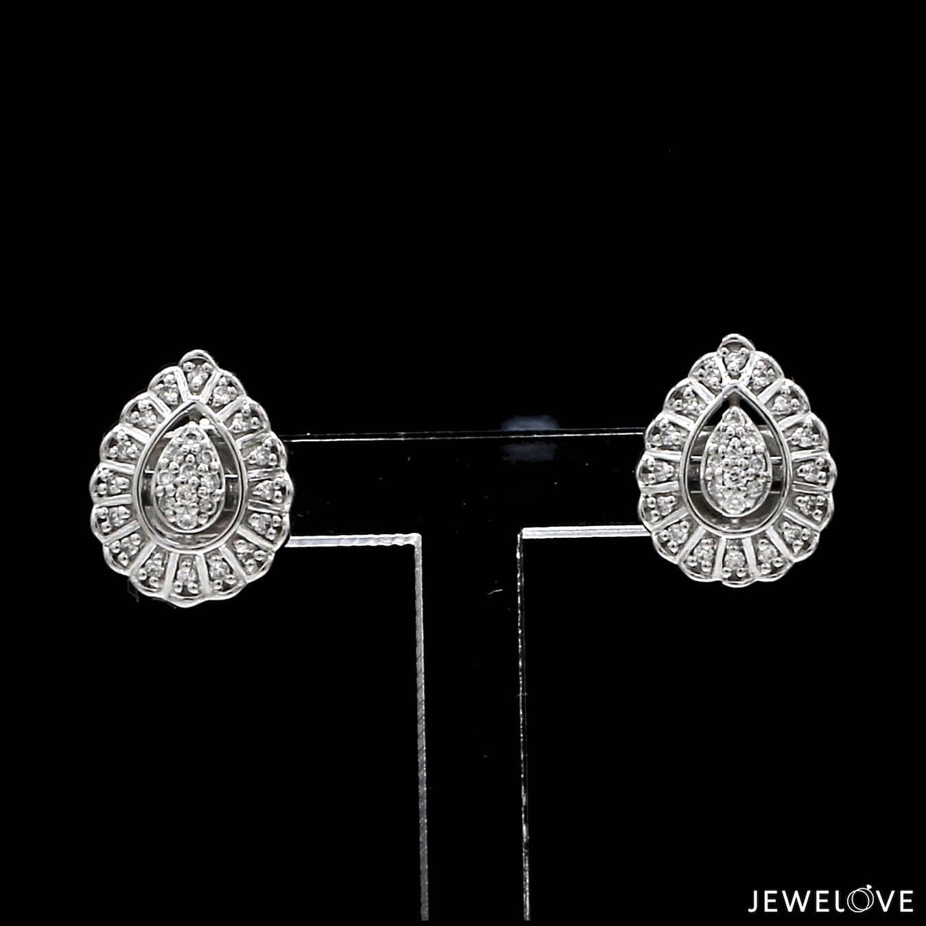 Jewelove™ Pendants & Earrings Platinum with Diamond Pendant Set for Women JL PT P 2448