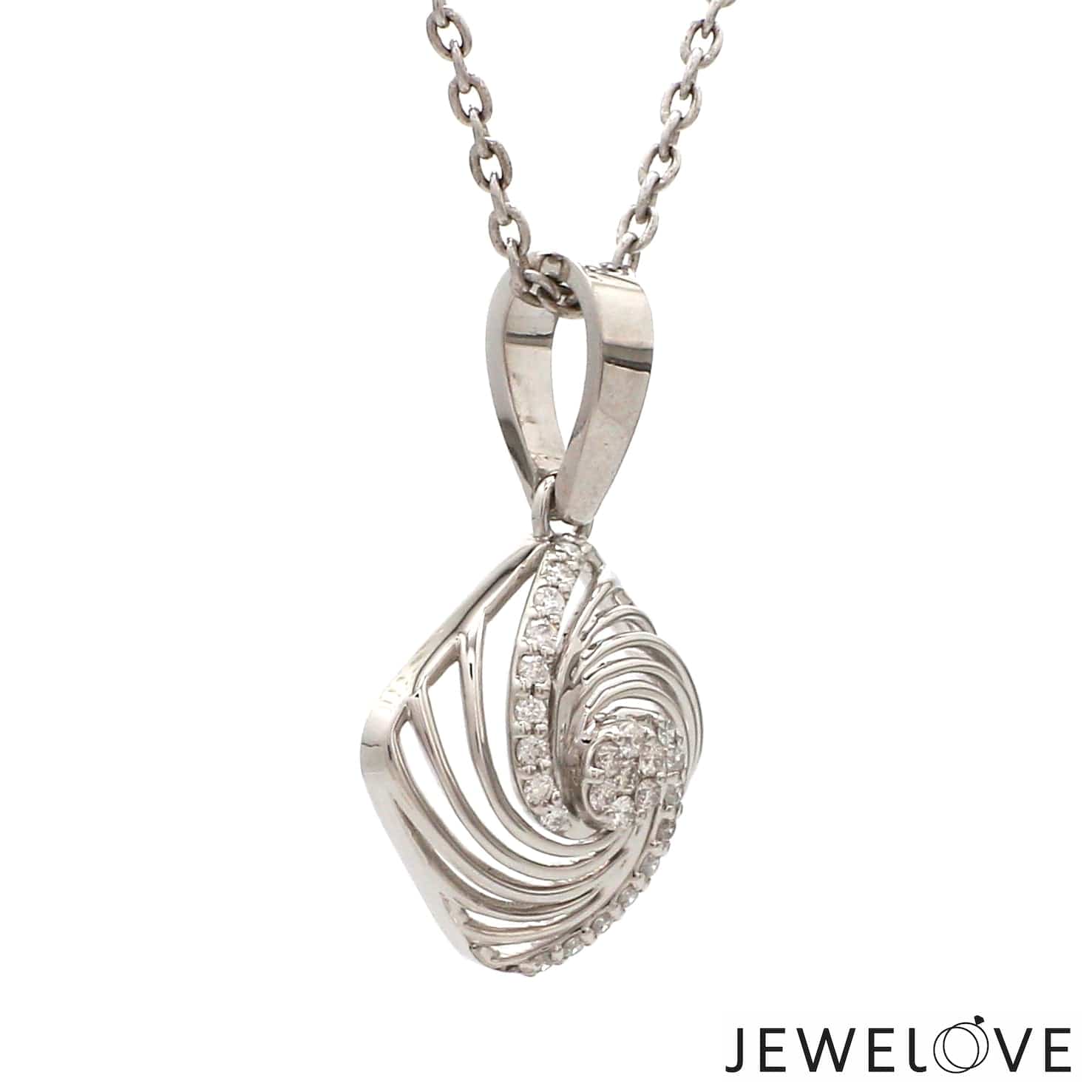 Jewelove™ Pendants & Earrings Platinum with Diamond Pendant Set for Women JL PT PE 2453