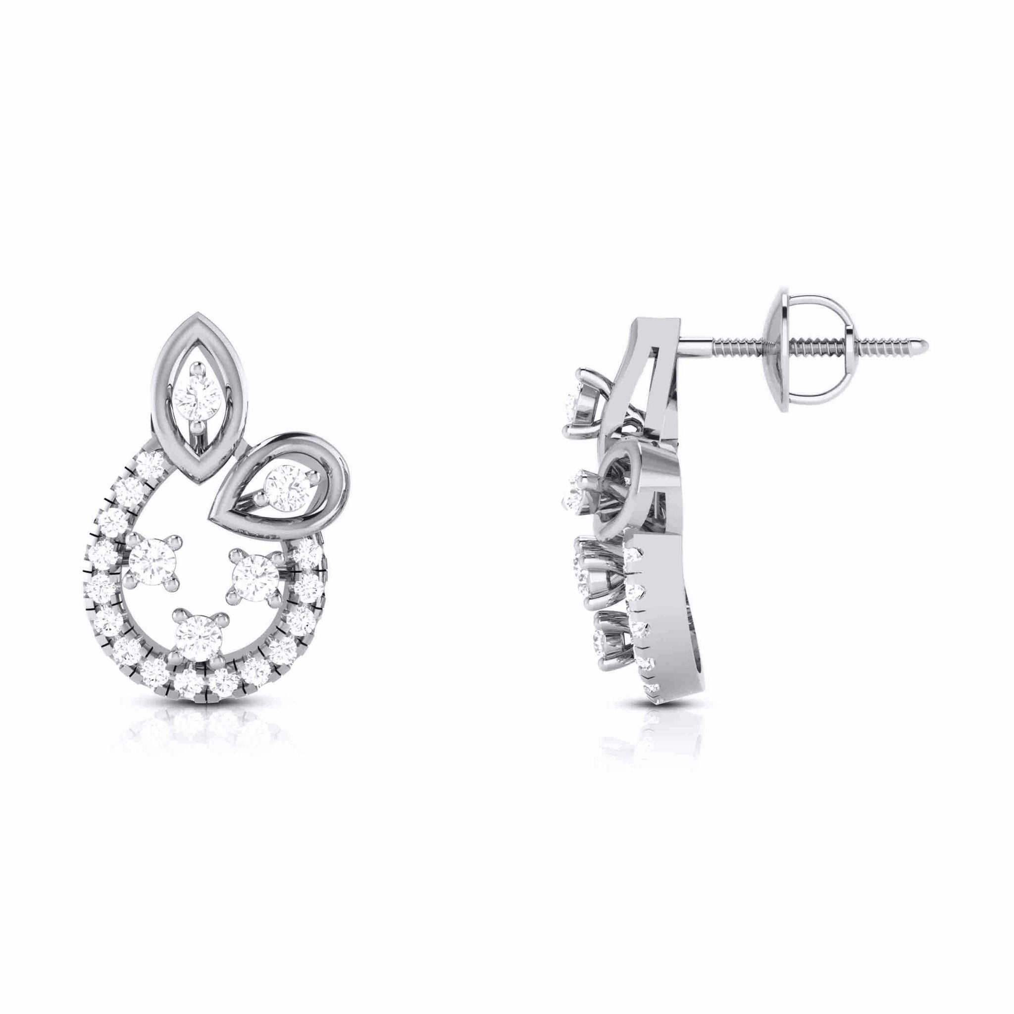 Jewelove™ Pendants & Earrings Platinum with Diamond Pendant Set JL PT P 19