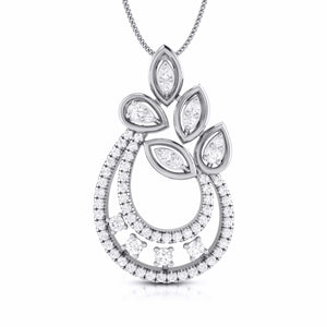 Jewelove™ Pendants & Earrings Platinum with Diamond Pendant Set JL PT P 19