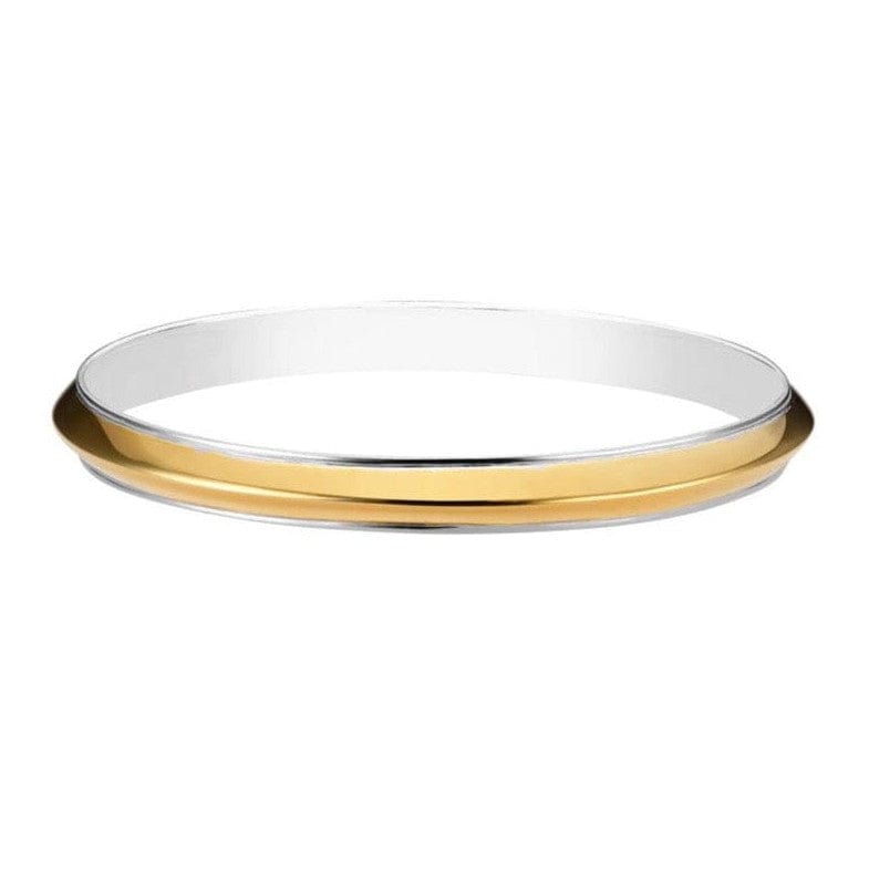 Jewelove™ Bangles & Bracelets Platinum & Yellow Gold Fusion Kada for Men JL PTB 766