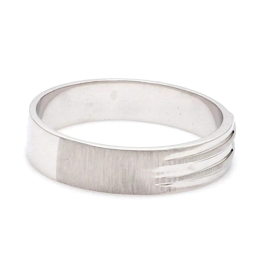 Jewelove™ Rings Price Point Plain Platinum Love Bands SJ PTO 234