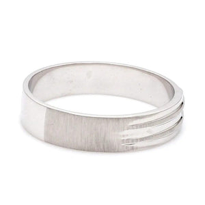 Jewelove™ Rings Price Point Plain Platinum Love Bands SJ PTO 234