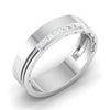 Jewelove™ Rings Princess Cut Platinum Wedding Band for Men JL PT 6747