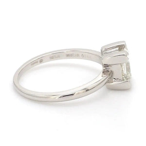 Jewelove™ Rings Women's Band only Princess Cut Solitaire Platinum Ring with 4 Prongs JL PT 440