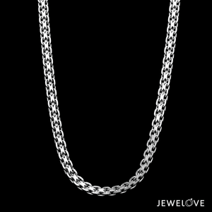 Jewelove™ Chains 22 inches Ready to Ship - 22 inches - Men of Platinum Chain for Men JL PT CH 1246