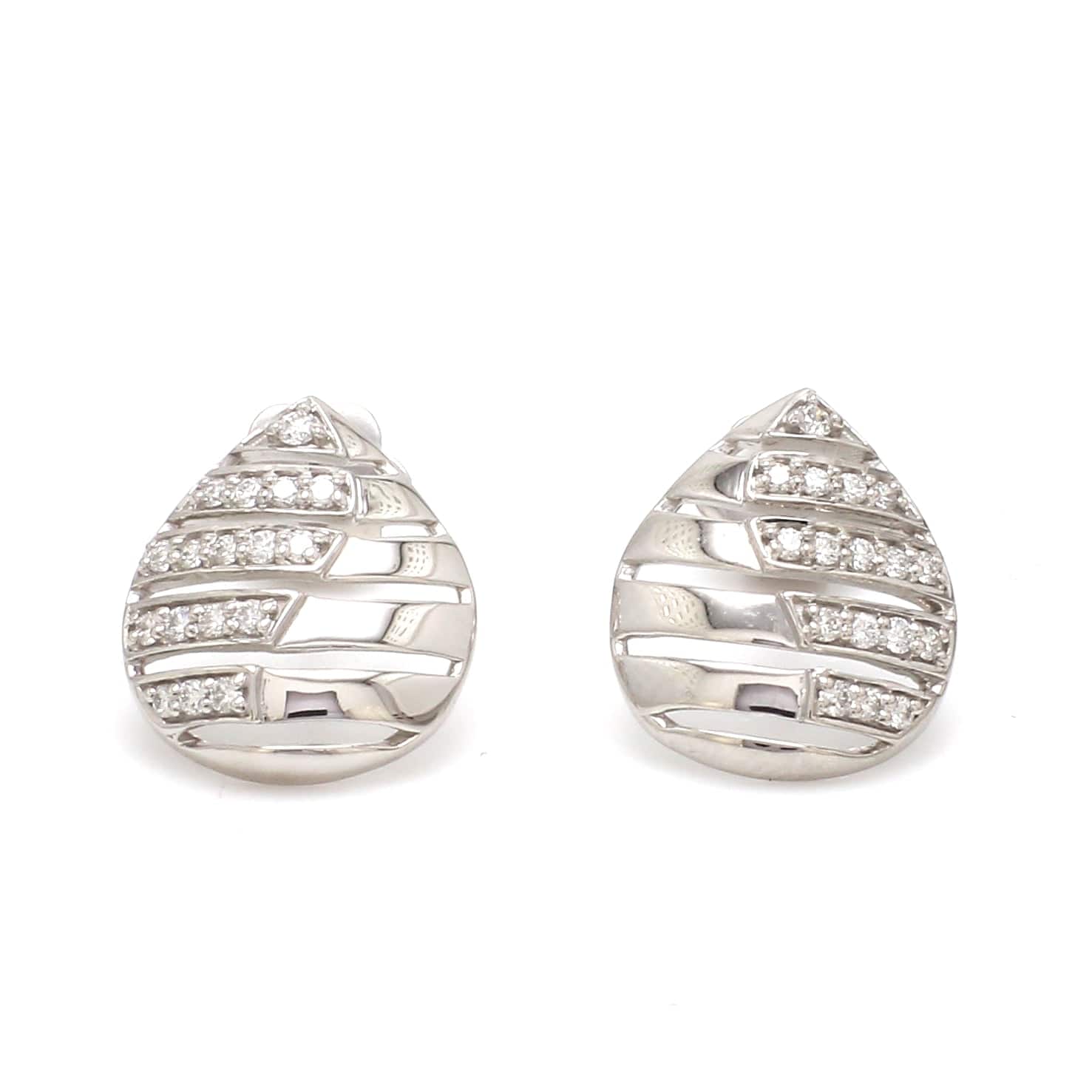 Jewelove™ Earrings VVS GH Ready to Ship - Evara Platinum Diamonds Earrings for Women JL PT E 234