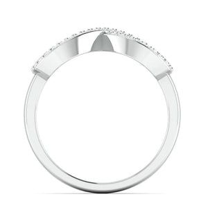 Jewelove™ Rings Ready to Ship - Ring Size 11, Platinum Infinity Ring with Diamonds for Women JL PT 968