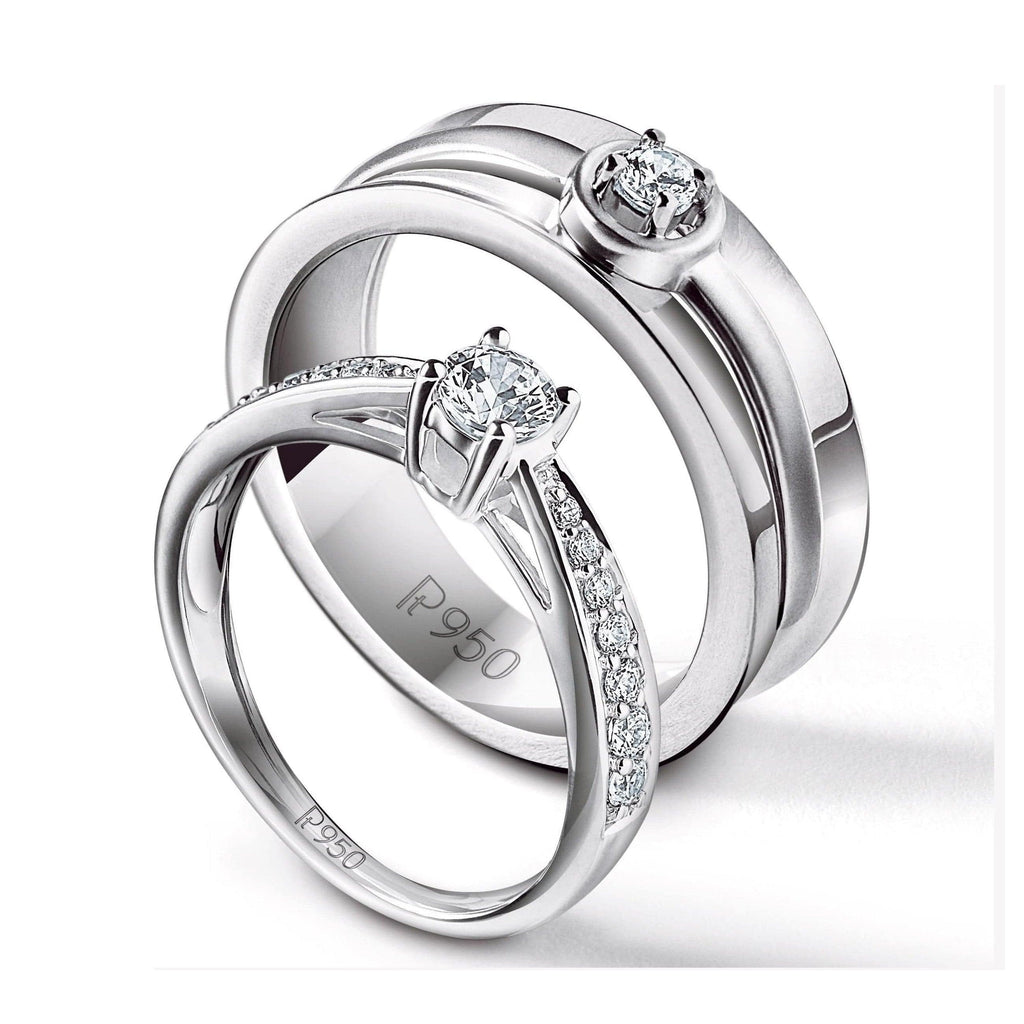 Jewelove™ Rings Ready to Ship - Ring Size 12, Platinum Solitaire Ring for Women JL PT 624