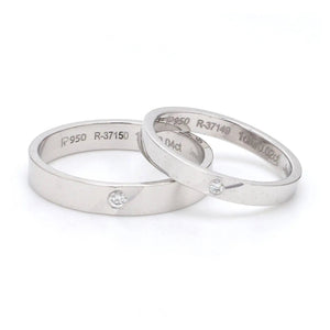 Jewelove™ Rings Ready to Ship -  Ring Size 16, Platinum Engagement Rings SJ PTO 122