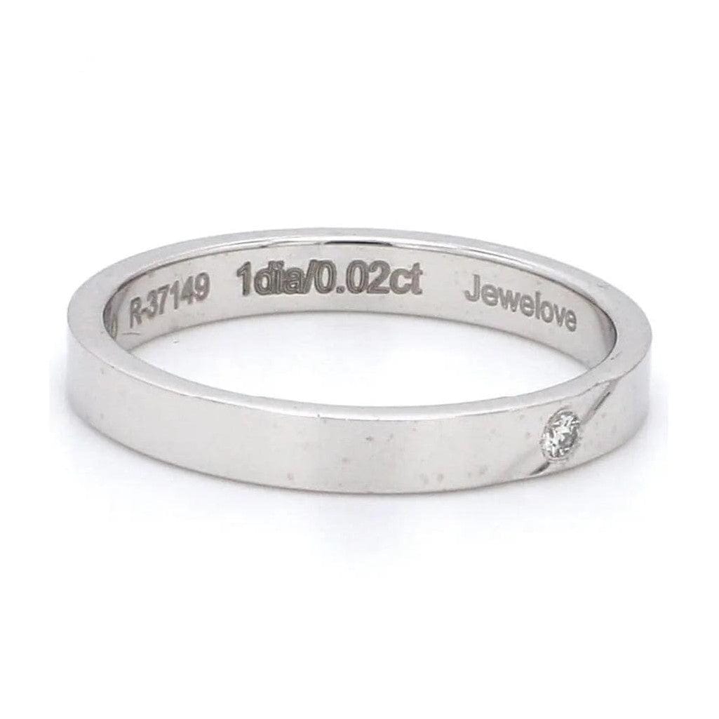 Jewelove™ Rings Ready to Ship -  Ring Size 16, Platinum Engagement Rings SJ PTO 122