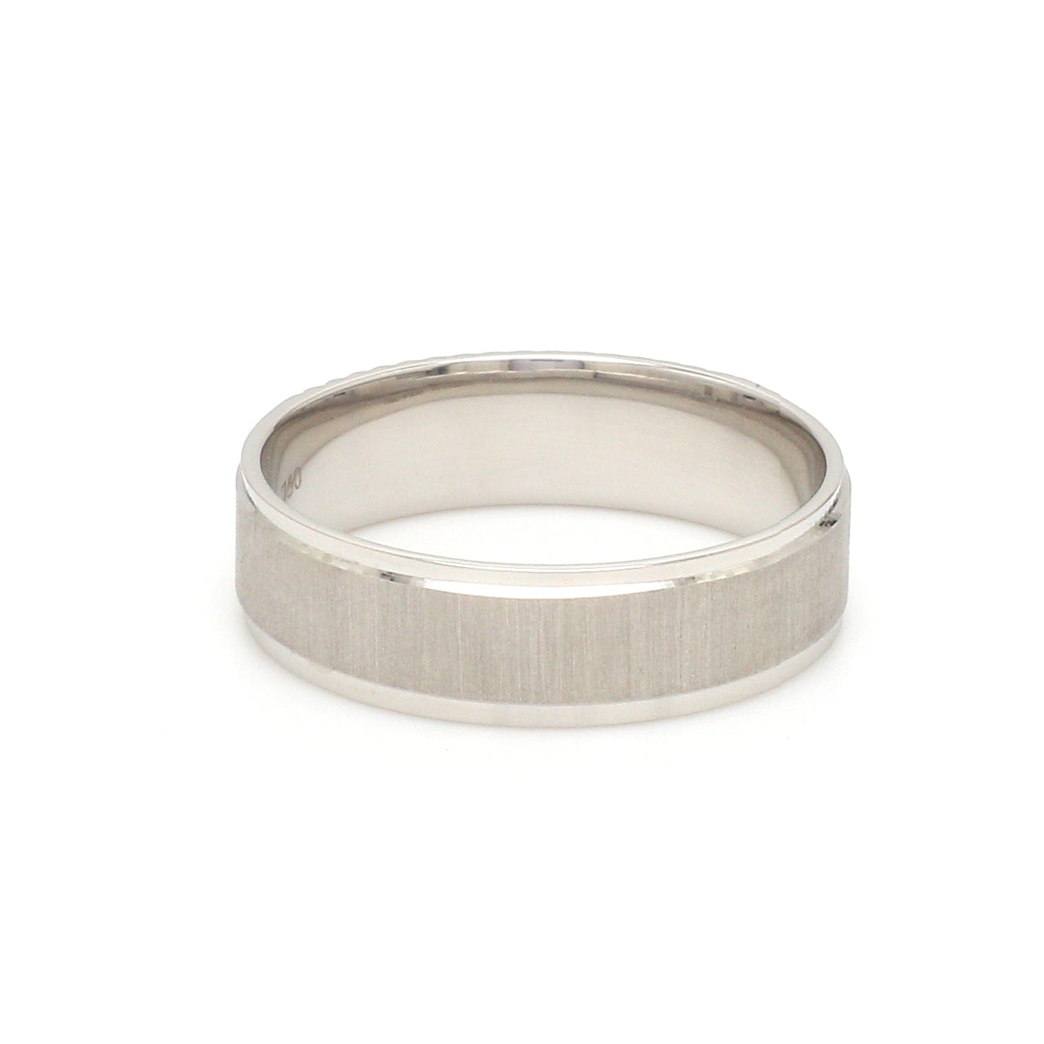 Jewelove™ Rings Men's Band only Ready to Ship - Ring Size 21 - Platinum Ring with Rose Gold Jaguar for Men JL PT 1308