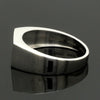 Jewelove™ Rings Men's Band only Ready to Ship - Ring Size 22 Men of Platinum | Heavy Platinum Signet Flat Top Ring JL PT 1056