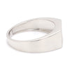 Jewelove™ Rings Men's Band only Ready to Ship - Ring Size 22 Men of Platinum | Heavy Platinum Signet Flat Top Ring JL PT 1056