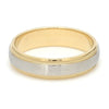 Ready to Ship - Ring Size 22, Platinum & Yellow Gold Ring for Men with Milgrain Edge JL PT 636