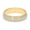 Jewelove™ Rings Ready to Ship - Ring Size 22, Platinum & Yellow Gold Ring for Men with Milgrain Edge JL PT 636