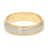 Jewelove™ Rings Ready to Ship - Ring Size 22, Platinum & Yellow Gold Ring for Men with Milgrain Edge JL PT 636