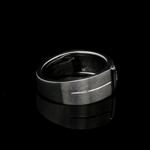 Jewelove™ Rings Men's Band only / VS GH Ready to Ship - Ring Size 24, Diamond Platinum Ring for Men JL PT 1110