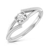 Jewelove™ Rings Ready to Ship - Ring Size 29,  Single Diamond Rope Style Platinum Men’s Ring JL PT 623