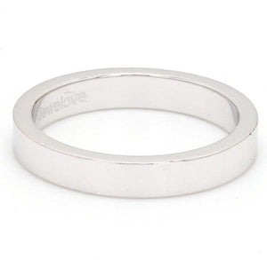 Jewelove™ Rings Ready to Ship Ring Size 8, 3mm Flat Platinum Band SJ PTO 223 - Flat