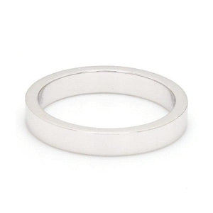 Jewelove™ Rings Ready to Ship Ring Size 8, 3mm Flat Platinum Band SJ PTO 223 - Flat