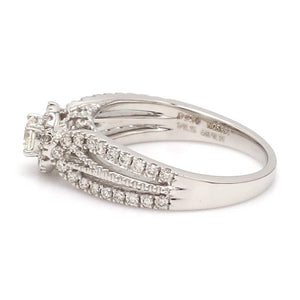 Jewelove™ Rings Ready to Ship | Ring Size 9, Designer 15-Pointer Platinum Diamond Engagement Ring JL PT G-102