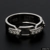 Jewelove™ Rings Ready to Ship - Ring Size 9, Designer Platinum Love Bands with Diamonds JL PT 426