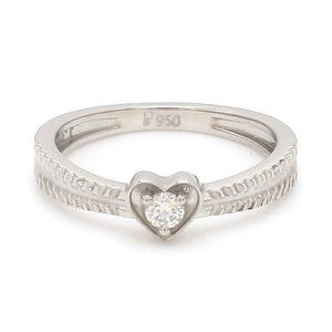 Jewelove™ Rings Ready to Ship - Ring Sizes 11, 18 Designer Heart Platinum Love Bands JL PT 922