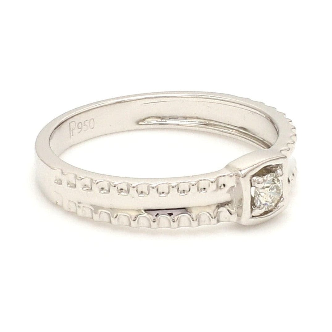 Jewelove™ Rings Ready to Ship - Ring Sizes 11, 18 Designer Heart Platinum Love Bands JL PT 922