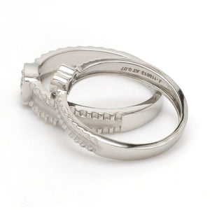 Jewelove™ Rings Ready to Ship - Ring Sizes 11, 18 Designer Heart Platinum Love Bands JL PT 922