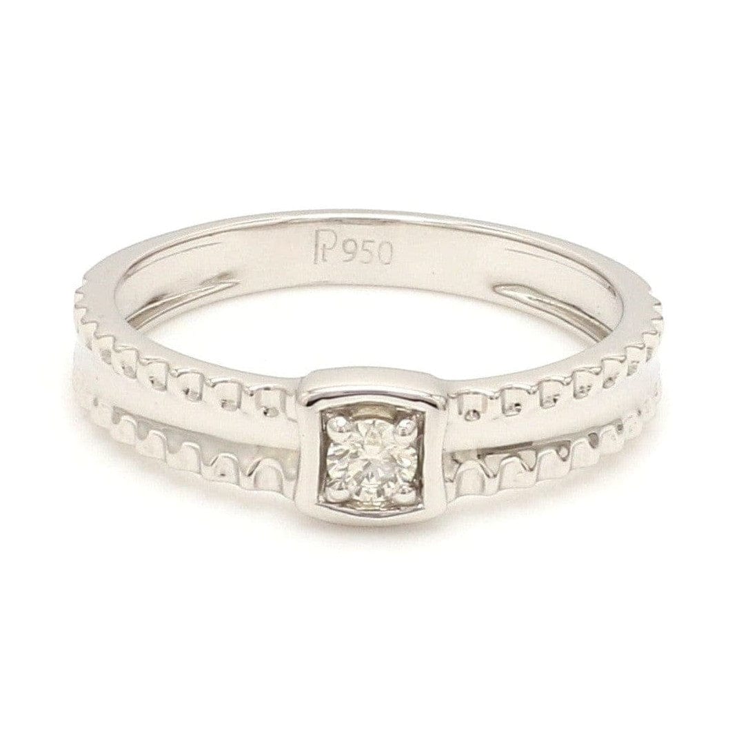 Jewelove™ Rings Ready to Ship - Ring Sizes 11, 18 Designer Heart Platinum Love Bands JL PT 922