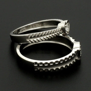 Jewelove™ Rings Ready to Ship - Ring Sizes 11, 18 Designer Heart Platinum Love Bands JL PT 922