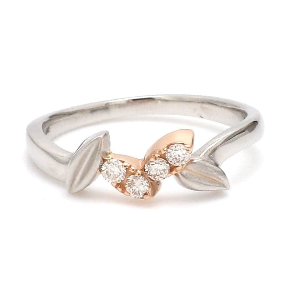 Jewelove™ Rings Ready to Ship - Ring Sizes 11, 19 Platinum & Rose Gold Couple Rings JL PT 999